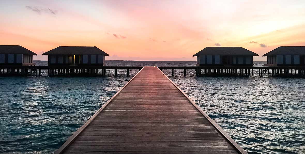 Noku Maldives al atardecer