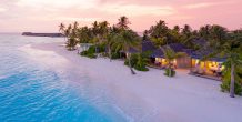 Baglioni Resort Maldives al atardecer