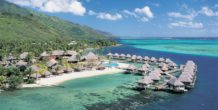 vista aerea de Manava Beach Resort & Spa Moorea