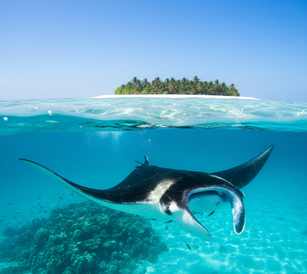 Mantaraya En El Atolón Baa De Maldivas - 195.7.4.97 - mantas en Maldivas